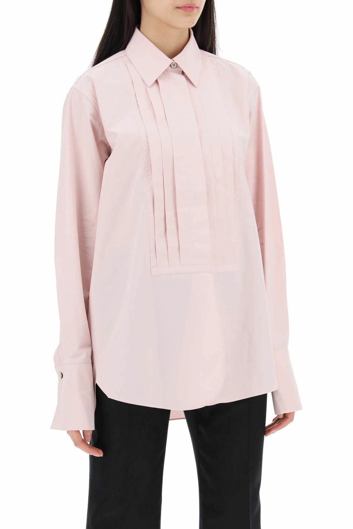 Jil Sander o1y1025 Solid Color Shirt in Pink Size M / US 6-8 / IT 42-44 - 2 Thumbnail