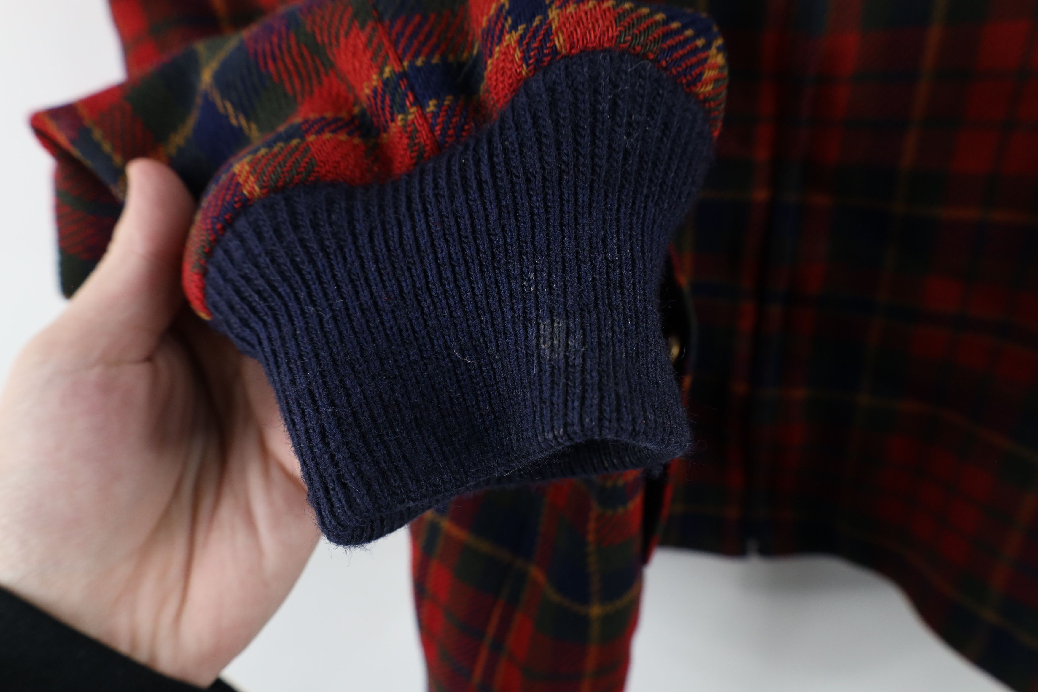 Pendleton × Vintage Vintage 90s Pendleton Cafe Racer Bomber Jacket Plaid USA Size L / US 10 / IT 46 - 6 Thumbnail