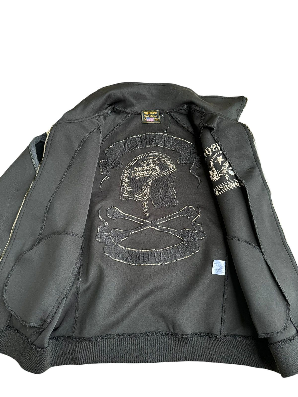 Avirex ⚡️⚡️Vintage Vanson Leather Sweater Jacket Embroidey Size US S / EU 44-46 / 1 - 10 Thumbnail
