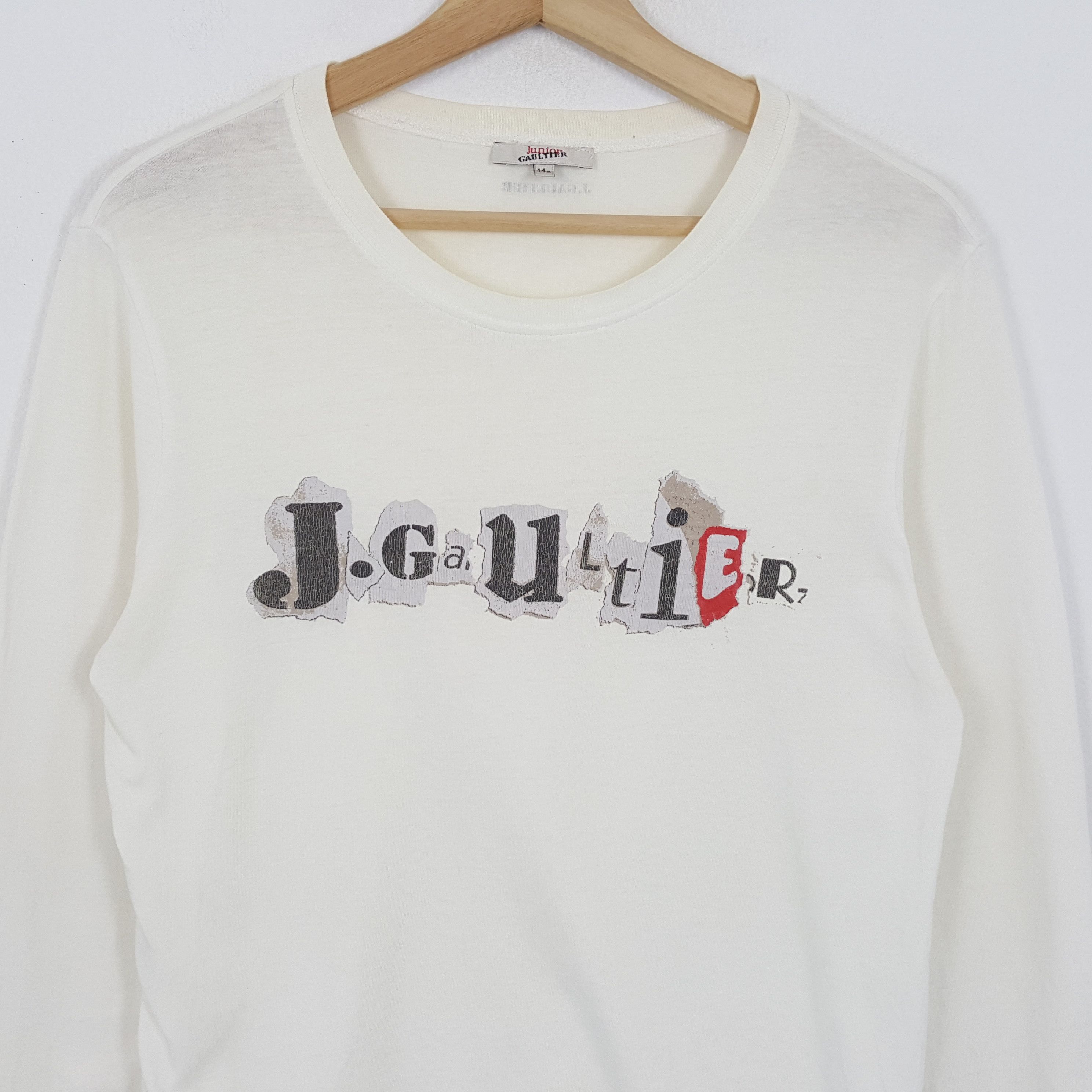 Gaultier Homme Objet × Jean Paul Gaultier × Vintage Vintage Jean Paul Gaultier JUNIOR GAULTIER Brand T-Shirts Size S / US 4 / IT 40 - 2 Thumbnail