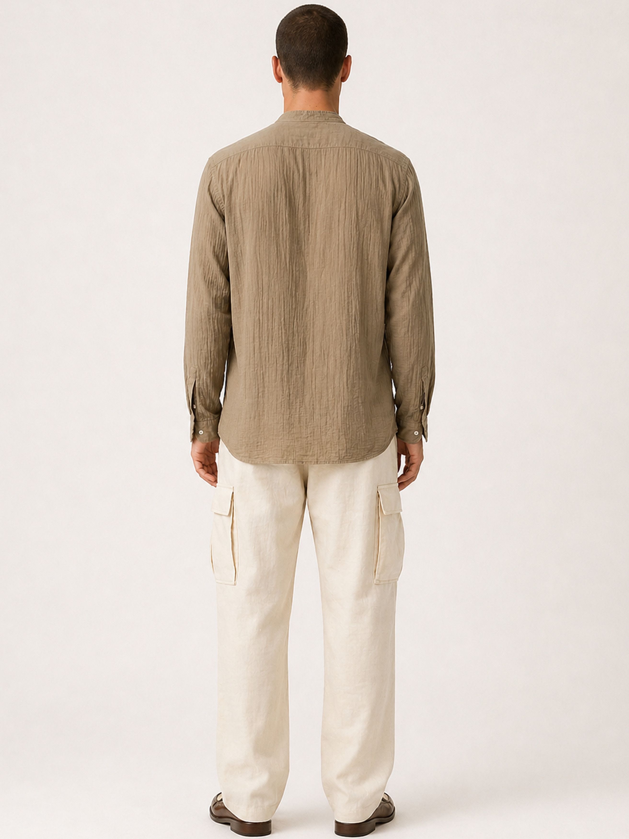 Balmain Archival Crinkled Cotton Safari Tunic Size US M / EU 48-50 / 2 - 12 Thumbnail