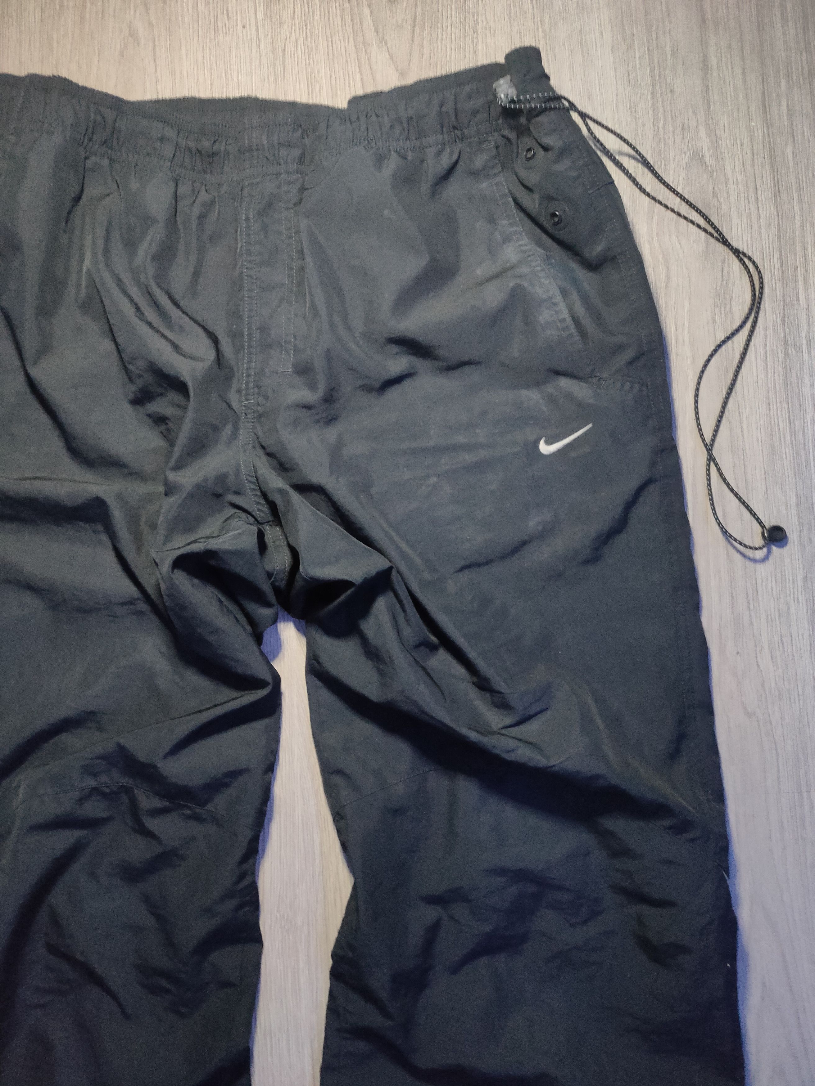 Nike × Vintage 90s Nike Swoosh Vintage Y2K Parachute Nylon Baggy Pants Size US 32 / EU 48 - 2 Thumbnail