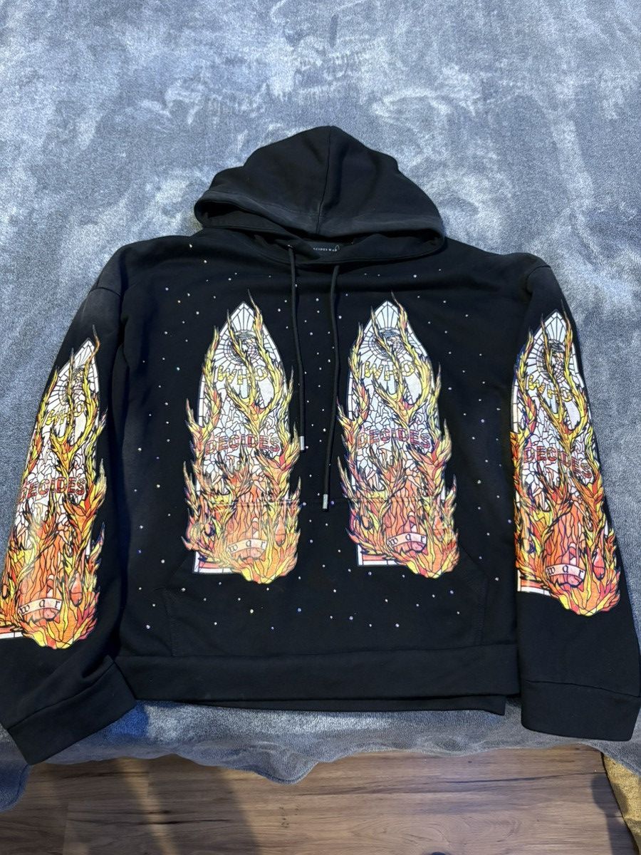 Who Decides War Who Decides War black Flame Glass Hoodie Size US XL / EU 56 / 4 - 1 Thumbnail