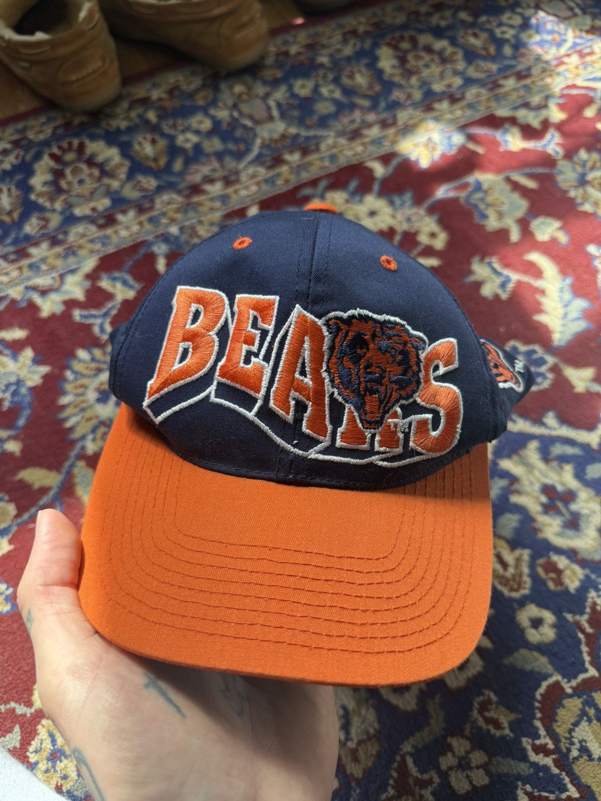 NHL Vintage 90s Chicago Bears Snapback Hat NFL Navy Blue 90’s Size ONE SIZE - 1 Thumbnail