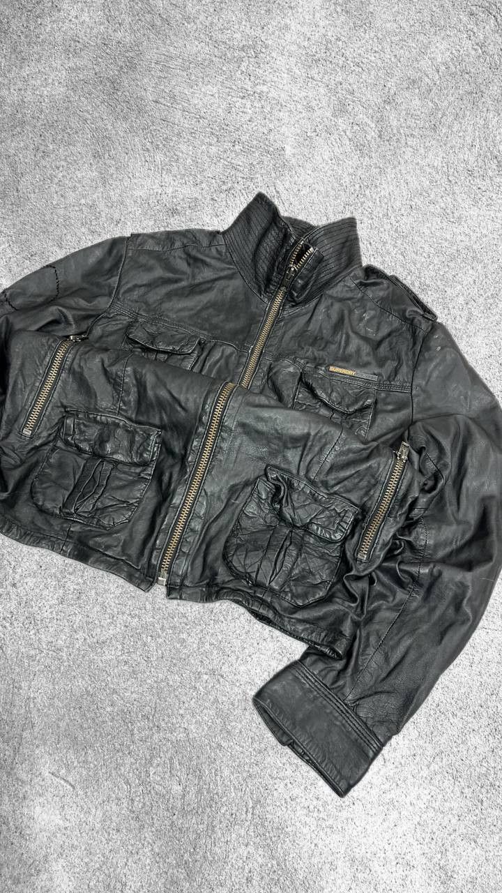 Vintage VTG Yohji Yamamoto Style REAL LEATHER JACKET 90s Size US L / EU 52-54 / 3 - 3 Thumbnail