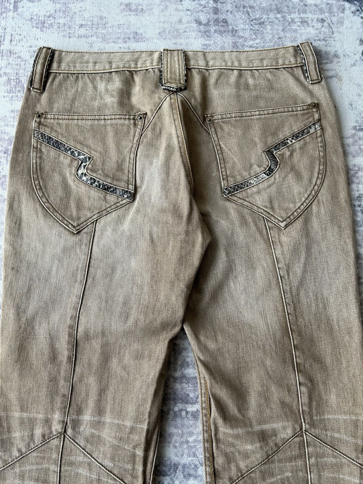 14th Addiction Snake Punk Semantic Design Pants Size US 31 - 14 Thumbnail