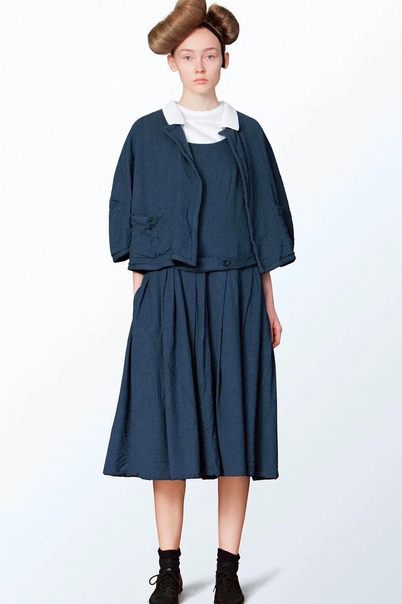 Comme des Garcons Comme des Garcons White houndstooth coat Size L / US 10 / IT 46 - 1 Thumbnail