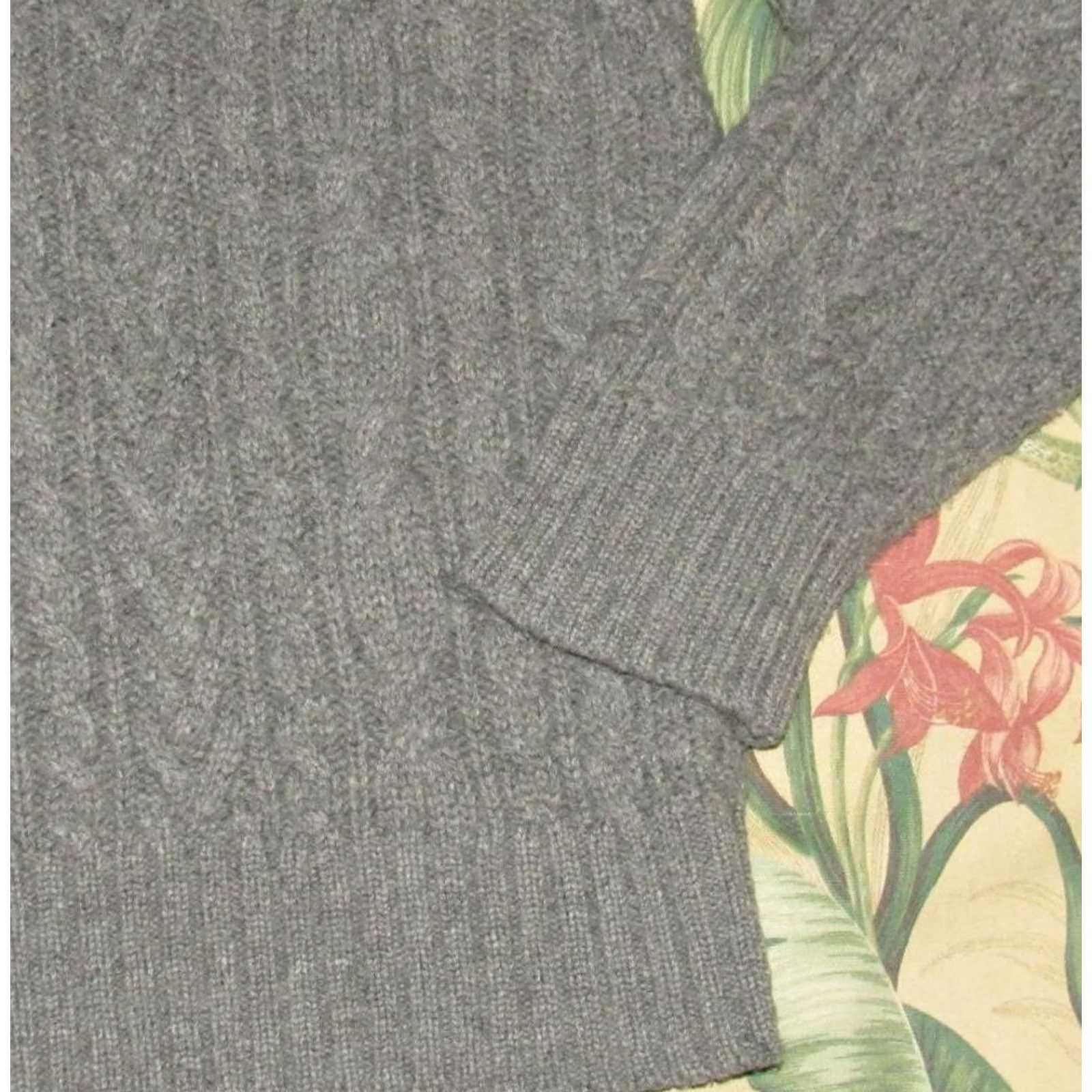 Ralph Lauren Vtg Polo RALPH LAUREN Shawl Lambswool Cable Knit Sweater XL Size US XL / EU 56 / 4 - 3 Thumbnail