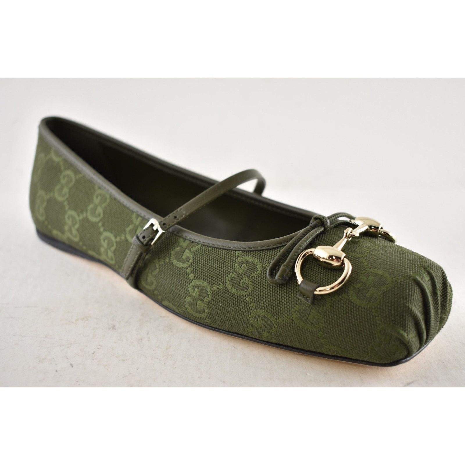 Gucci Gucci Green Horsebit Maryjane Ballerina Ballet Flat 37 Size US 7 / IT 37 - 6 Thumbnail