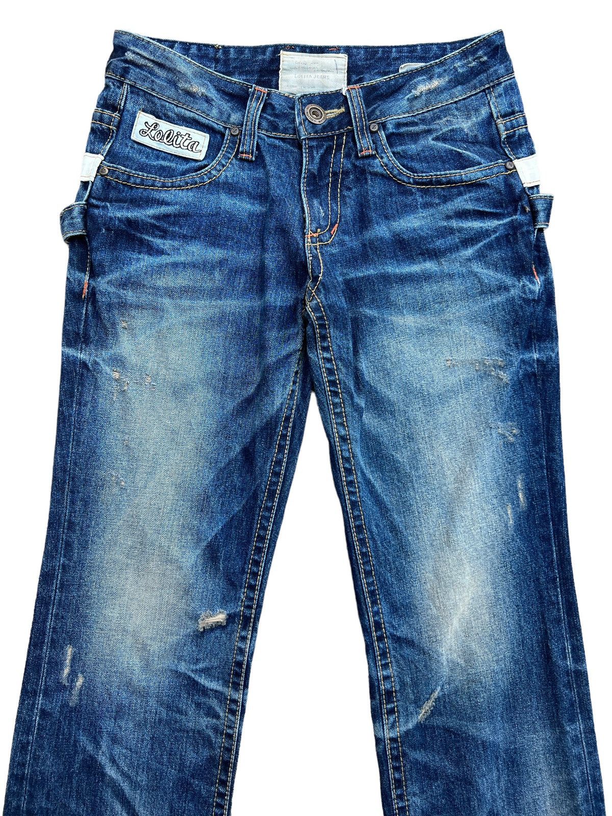 Japanese Brand Lolita Yoshitomo Nara Distressed Denim Jeans 31x31.5 Size 31" - 4 Thumbnail