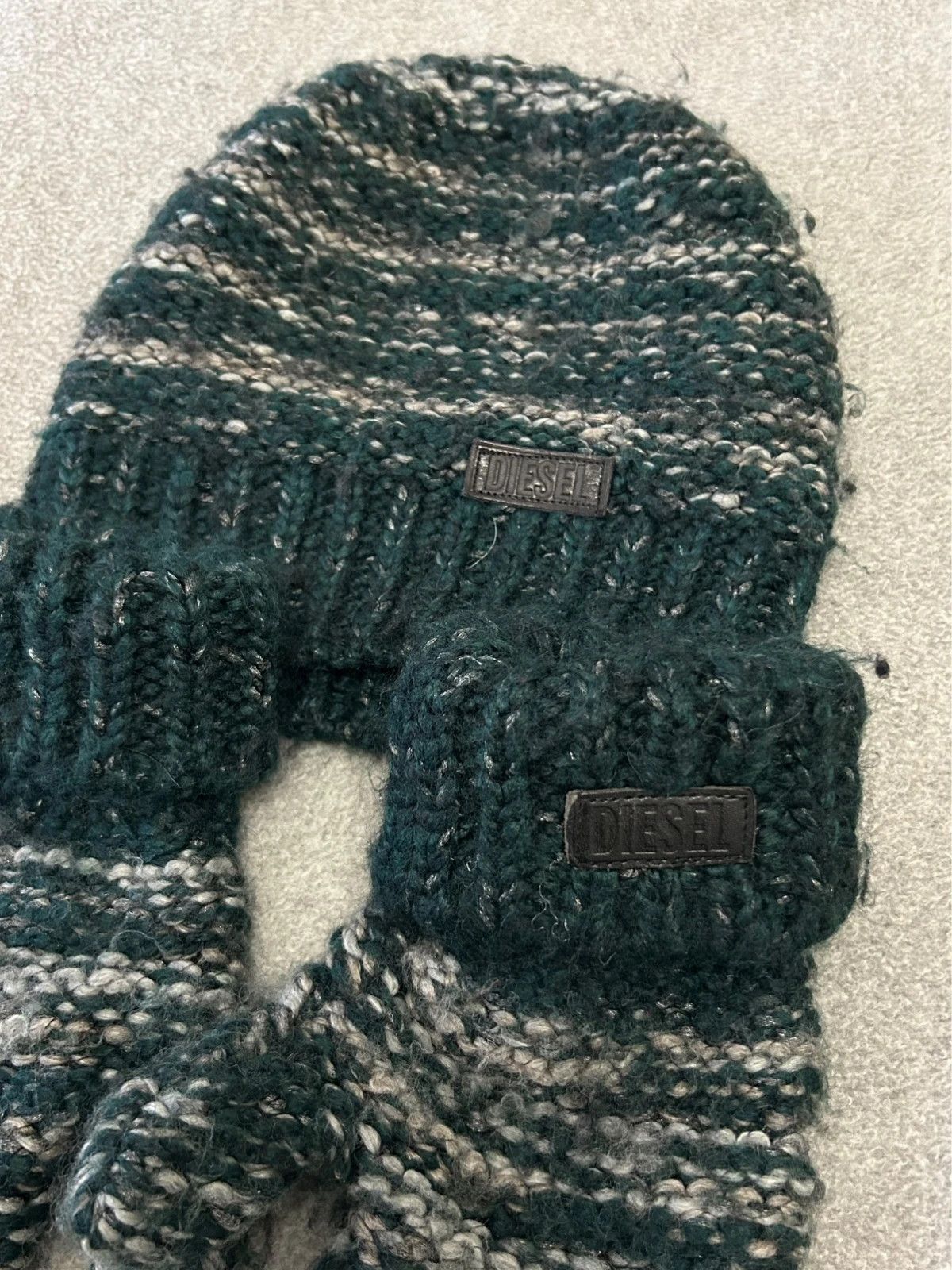 Diesel Diesel Winter Hat and Gloves Set Size ONE SIZE - 2 Thumbnail