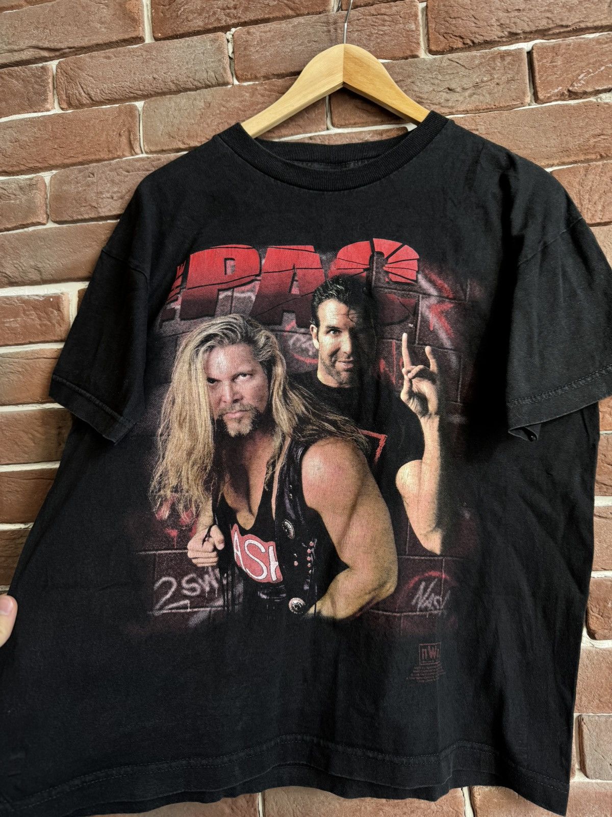 Vintage Vintage 1998 NWO Kevin Nash and Scott Hall “the pac” tee Size US M / EU 48-50 / 2 - 4 Thumbnail