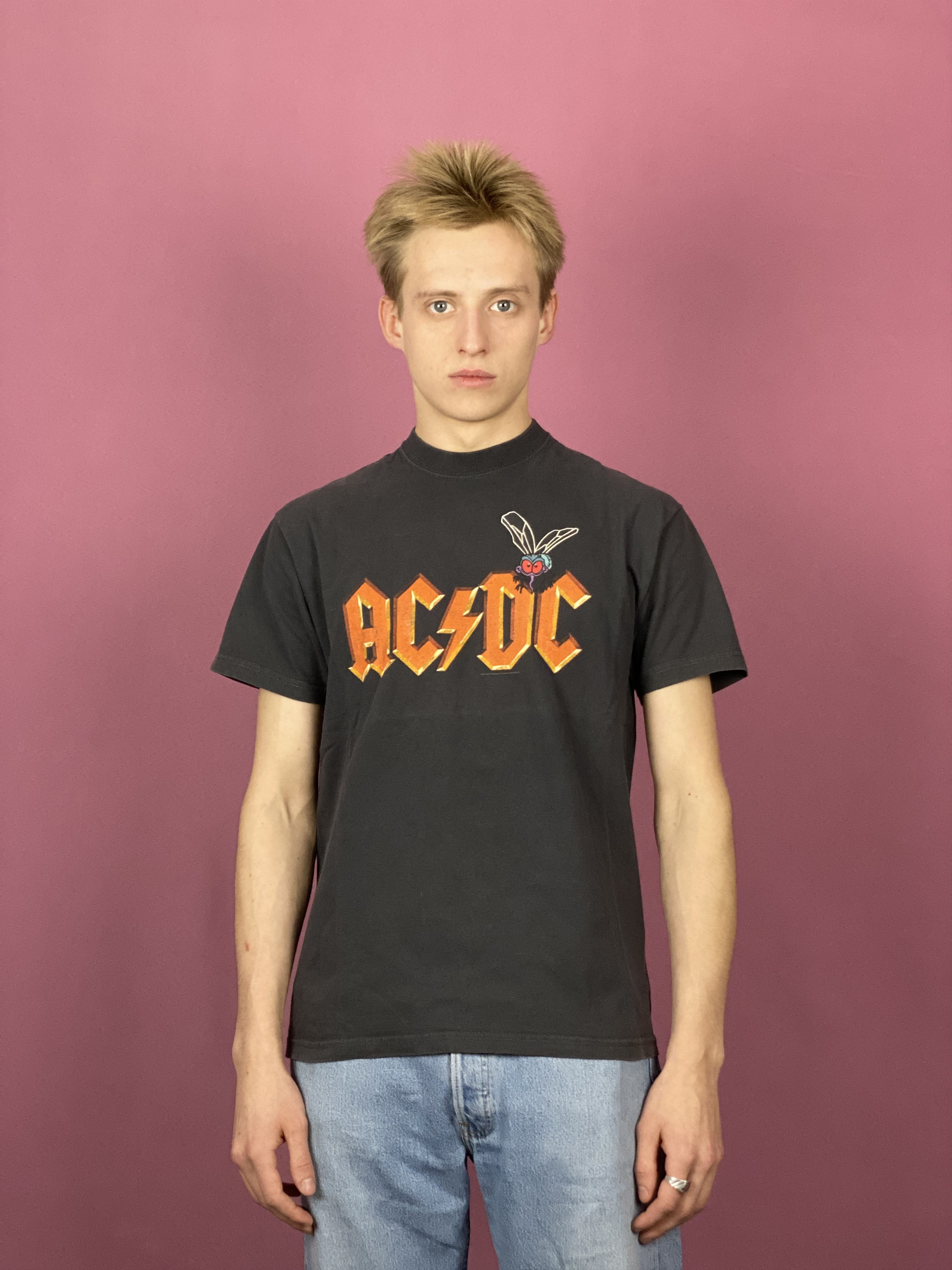 AC/DC × Band Tees × Vintage 2001 AC/DC Starworld Vintage Men's Band T-Shirt - S Size US S / EU 44-46 / 1 - 1 Thumbnail