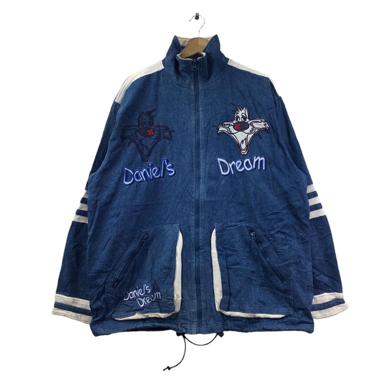 Vintage Vtg NEW YORK CLUB Daniels Dream Cat Cartoon Jacket Size XL / US 12-14 / IT 48-50 - 1 Thumbnail
