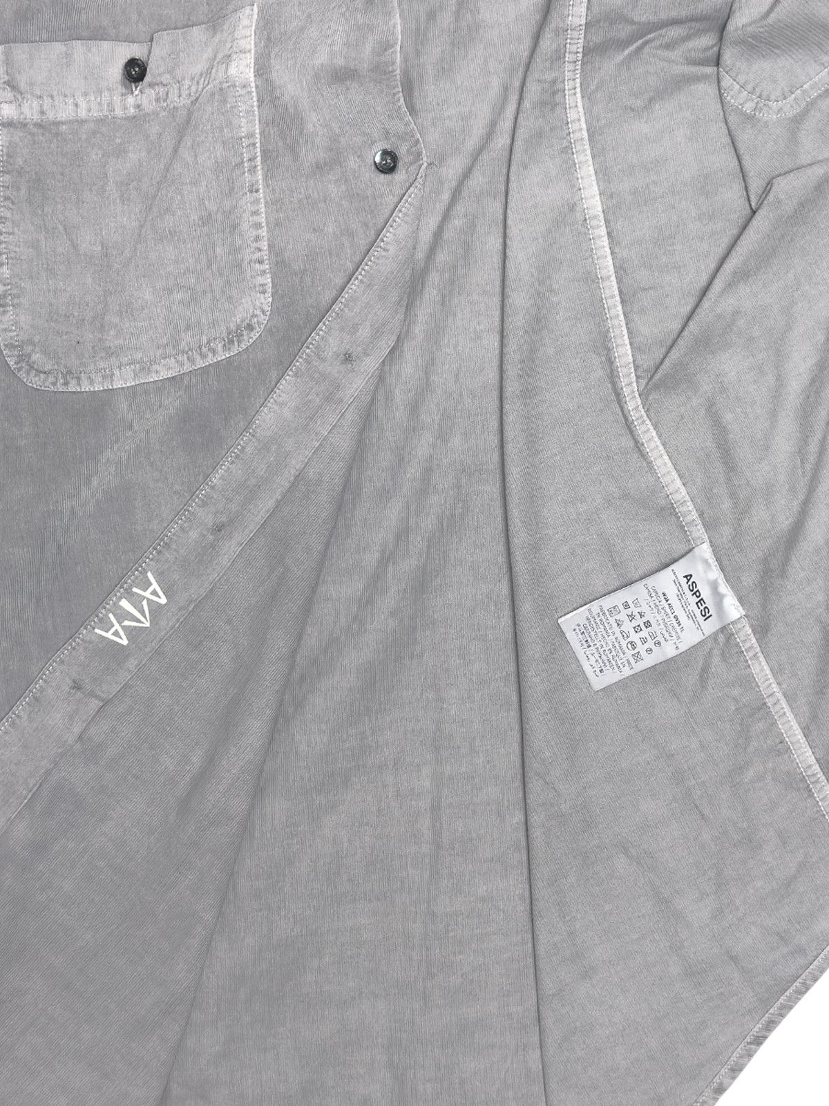 Aspesi Aspesi Model C Garment-Dyed Baby Cord Shirt Size US XL / EU 56 / 4 - 6 Thumbnail