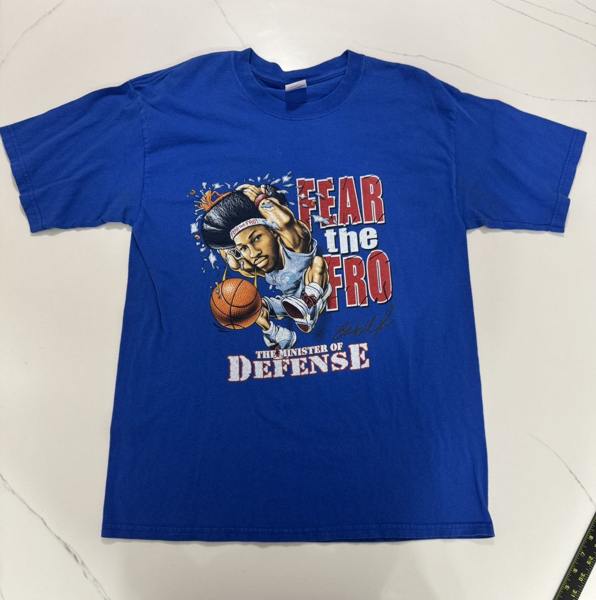 Gildan Y2K Ben Wallace “FEAR THE FRO” Detroit Pistons tee 🏀🔥 Size US L / EU 52-54 / 3 - 1 Thumbnail