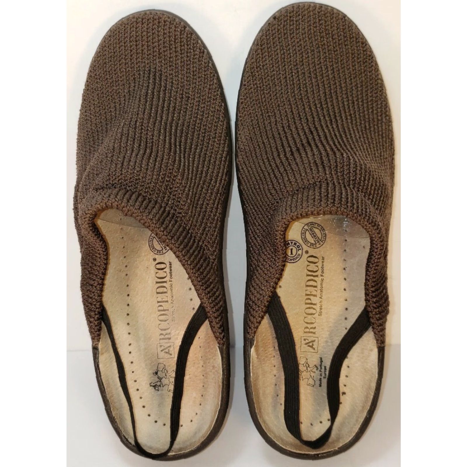 Vintage Arcopedico Slingback Sandal Women 7.5M 38.5EU Brown Knit Upper Leather Insole Sandal New Without Box Size US 8 / IT 38 - 7 Thumbnail