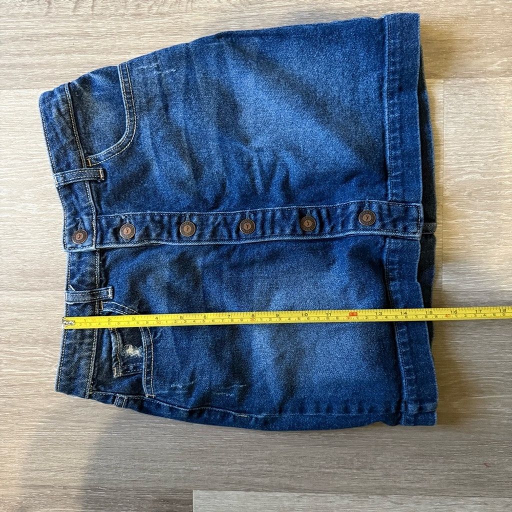 Hollister Hollister Blue Mini Pencil Skirt Casual Size 26" / US 2 / IT 38 - 4 Thumbnail