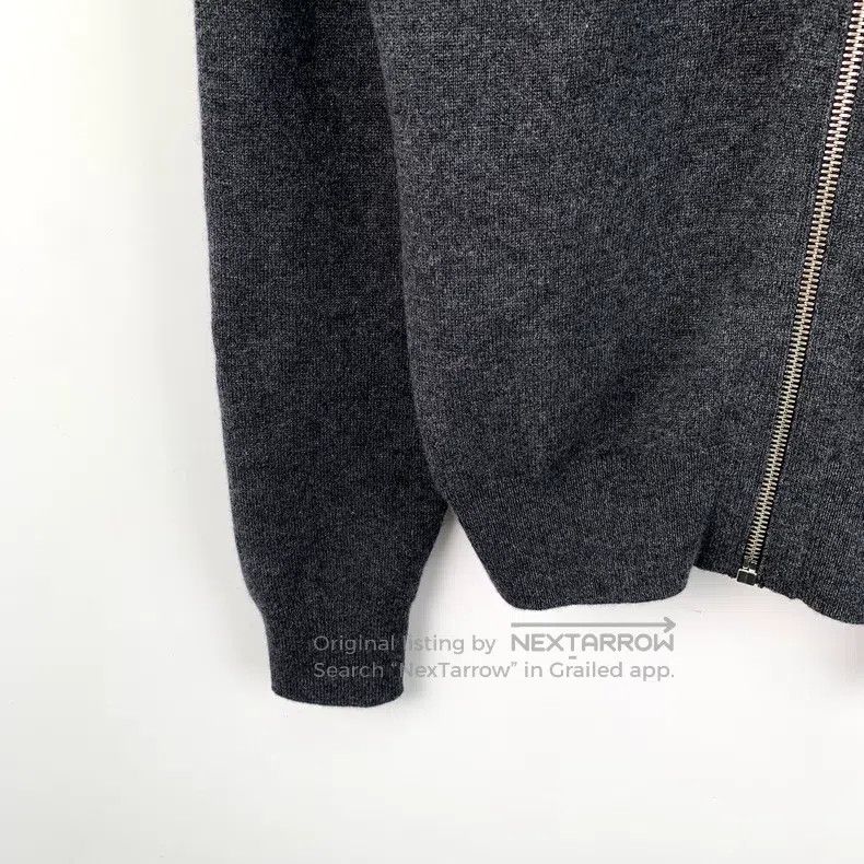 Hermes Hermes Dark Gray Cashmere Hooded Drawstring Zip-Up Long Sl Size US S / EU 44-46 / 1 - 4 Thumbnail