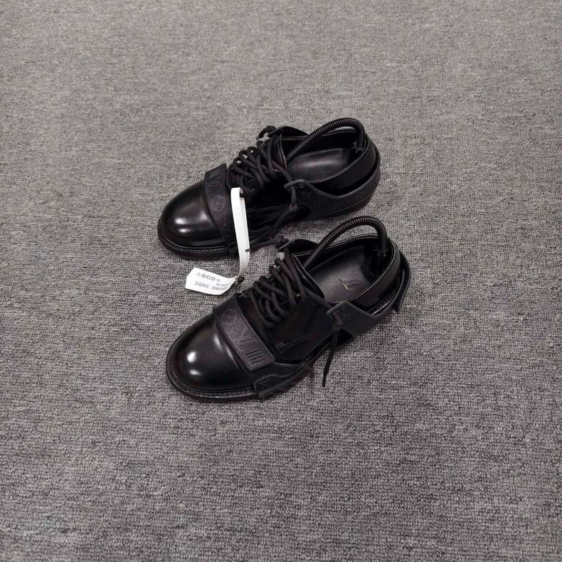 Louis Vuitton Louis Vuitton Derby leather shoes with black presbyopic ta Size US 6.5 / EU 39-40 - 2 Thumbnail