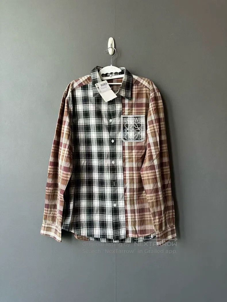 Loewe Loewe size 39 Black and Brown Plaid Shirt Size M / US 6-8 / IT 42-44 - 1 Thumbnail