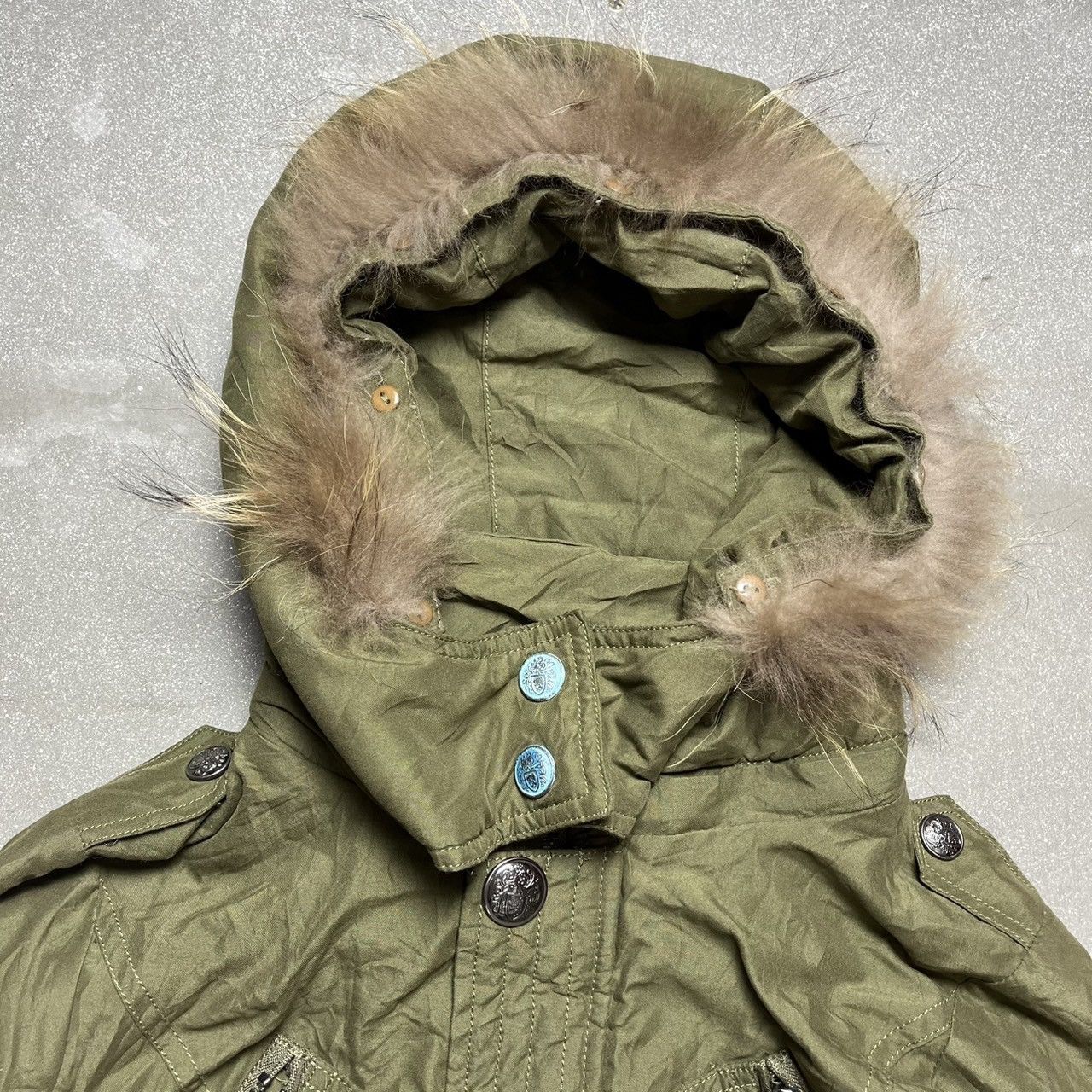 If Six Was Nine × Japanese Brand × Le Grande Bleu (L.G.B.) Japanese Brand Military Style Jacket fur Hoodie Size US M / EU 48-50 / 2 - 7 Thumbnail