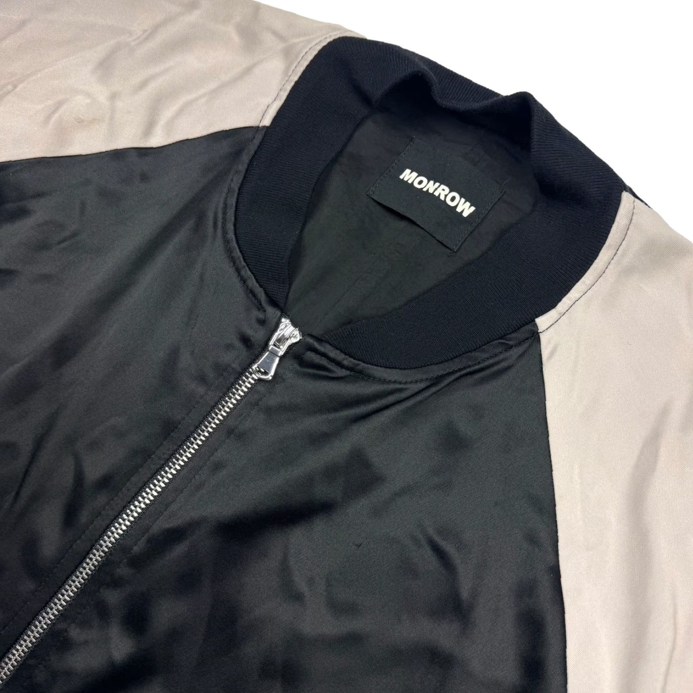 MONROW Monrow Women’s Full Zip L/S Jacket Sweatshirt Black Small Size S / US 4 / IT 40 - 2 Thumbnail