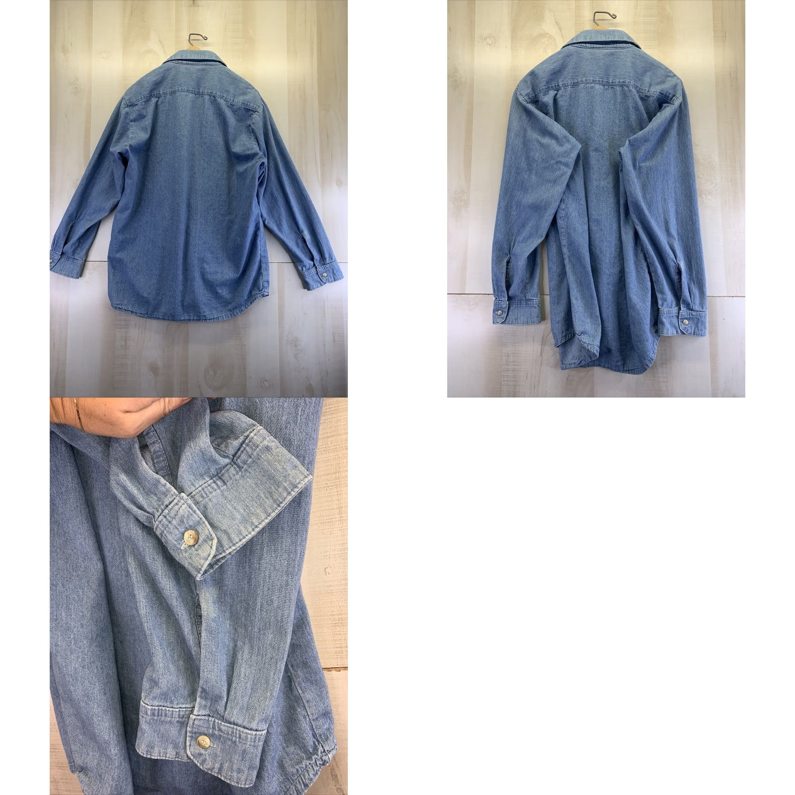 Denime Vintage Michigan Postal Workers Union Denim Button Up Mens L-7289 USA Size US L / EU 52-54 / 3 - 8 Thumbnail