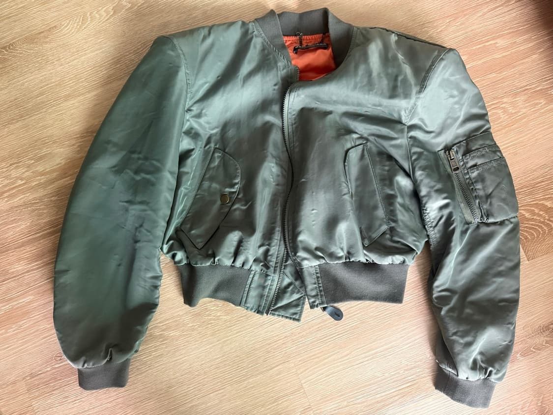 Balenciaga SS17 Mens Cropped MA-1 Bomber Jacket | Grailed