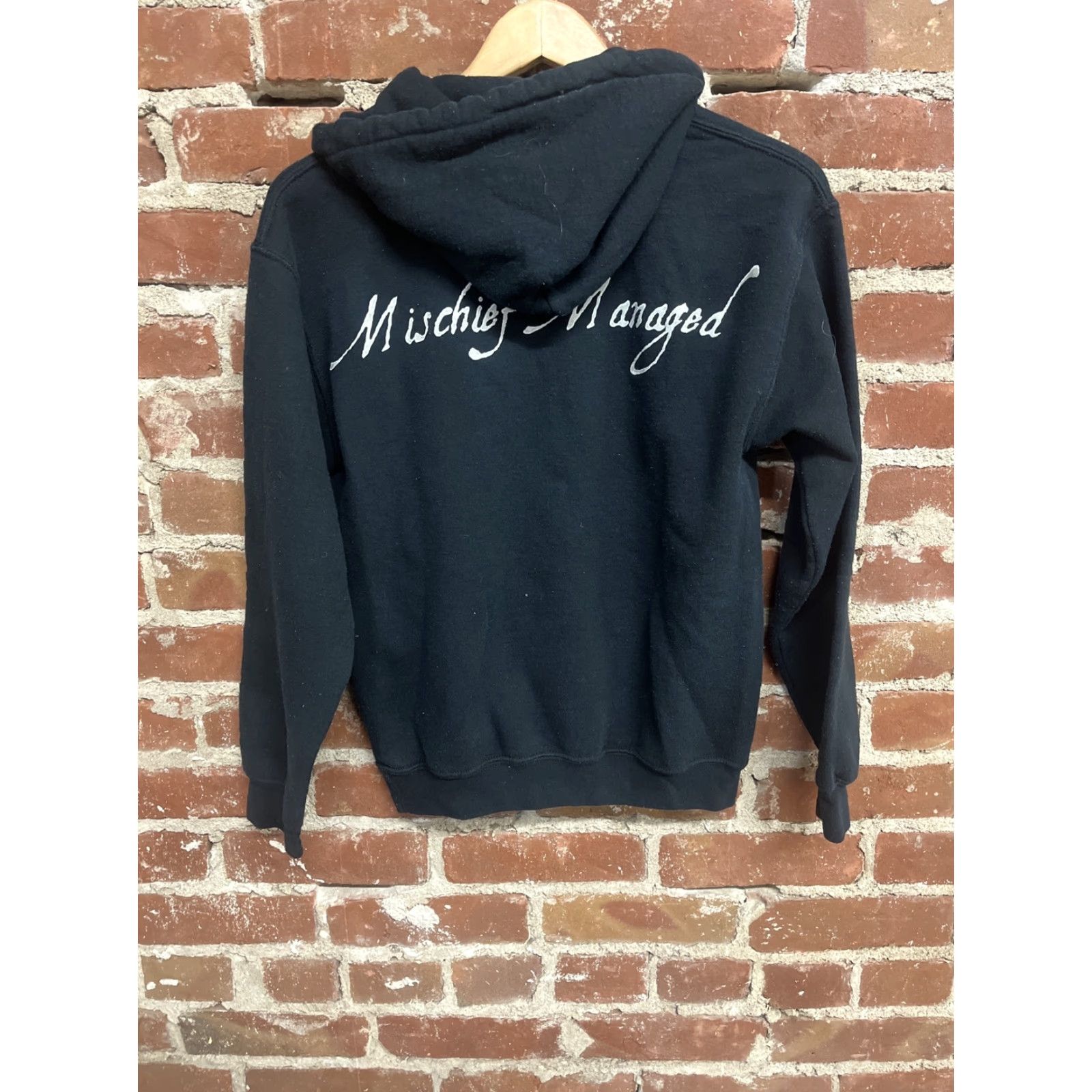 Vintage Harry Potter Deathly Hallows Hoodie Black Small 2014 Mens Zip Full Zip Cotton Long Sleeve Version Unbranded Size US S / EU 44-46 / 1 - 2 Thumbnail