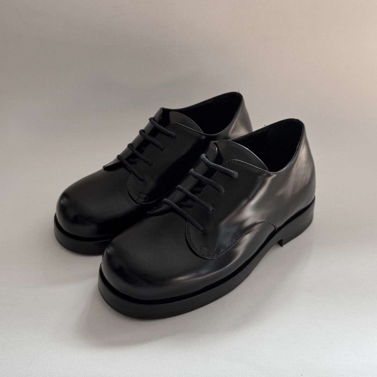 Black Industrial Derby Shoes