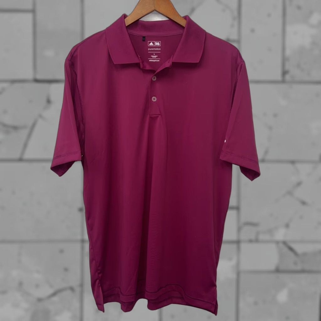 Adidas Adidas Polo Shirt Mens L Purple Pure Motion Shirt Size US L / EU 52-54 / 3 - 1 Thumbnail