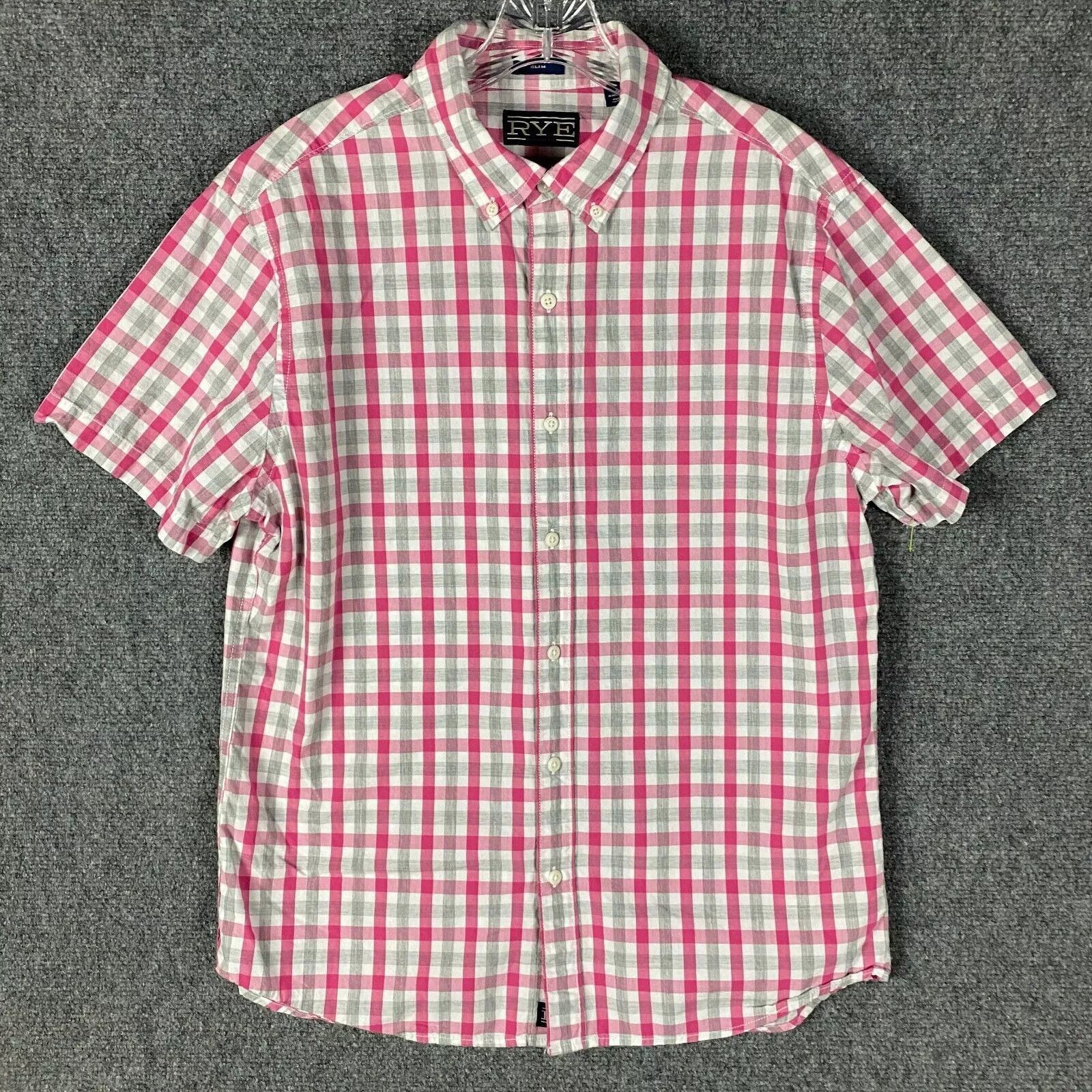 Other Rye Button Down Shirt Men's Large Slim Fit Shorts Cotton L Size US L / EU 52-54 / 3 - 1 Thumbnail