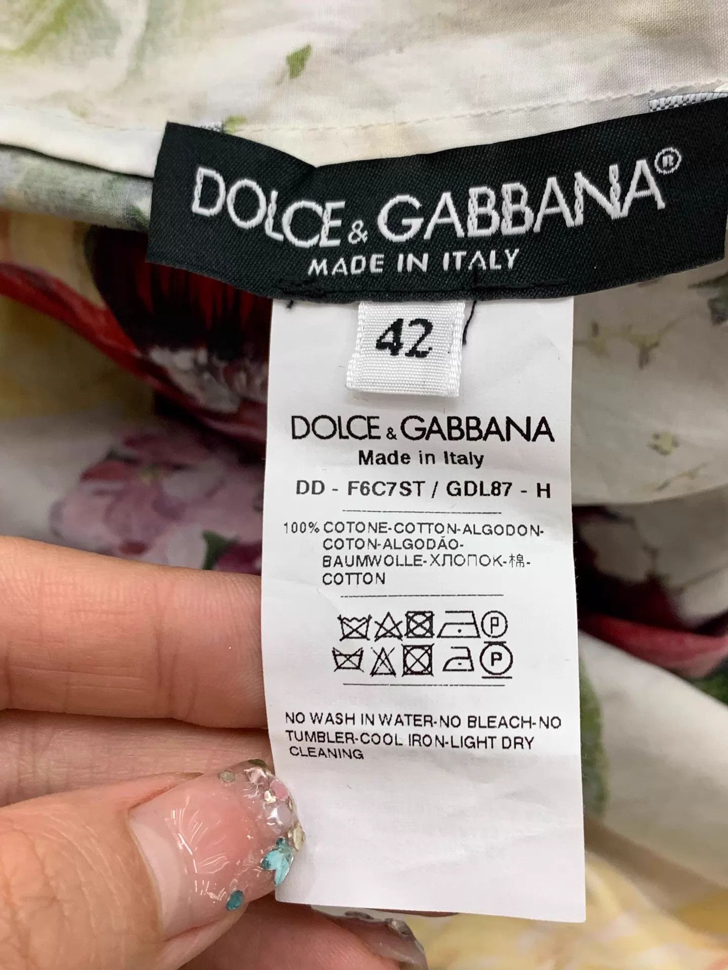 Dolce & Gabbana DG Colorful Floral Dress Size 42 New Size M / US 6-8 / IT 42-44 - 4 Thumbnail