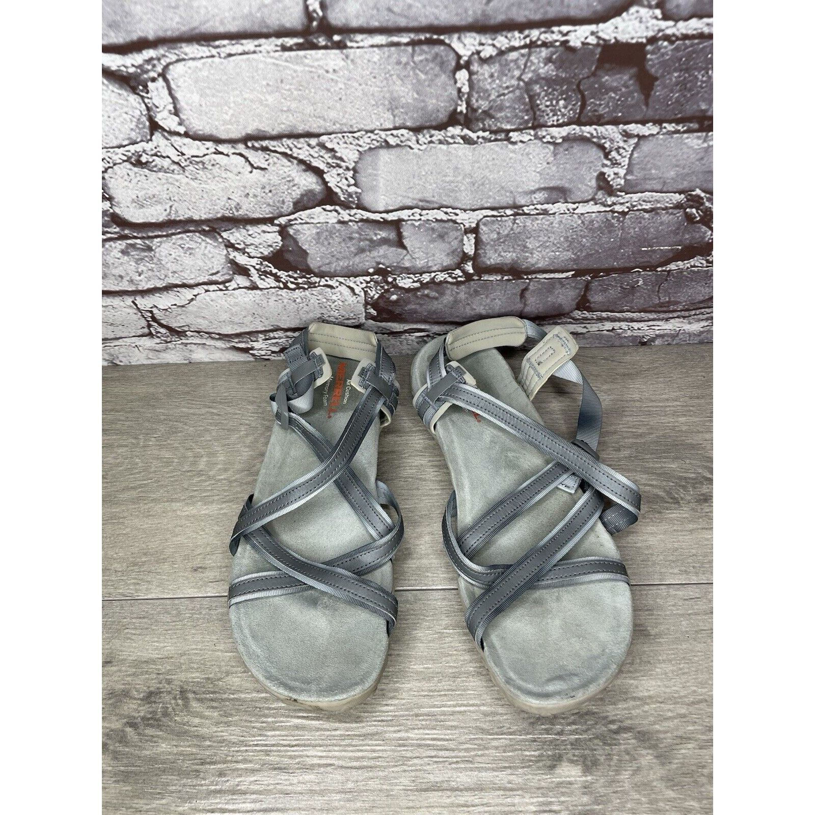 Merrell Merrell Terran Ivy Lattice J94990 Monument Gray Strappy Sand Size US 10 / IT 40 - 24 Thumbnail
