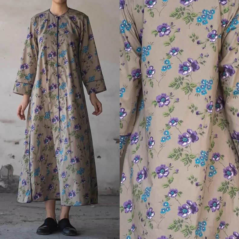 Kenzo KENZO Blue and purple floral dress Size M / US 6-8 / IT 42-44 - 2 Thumbnail