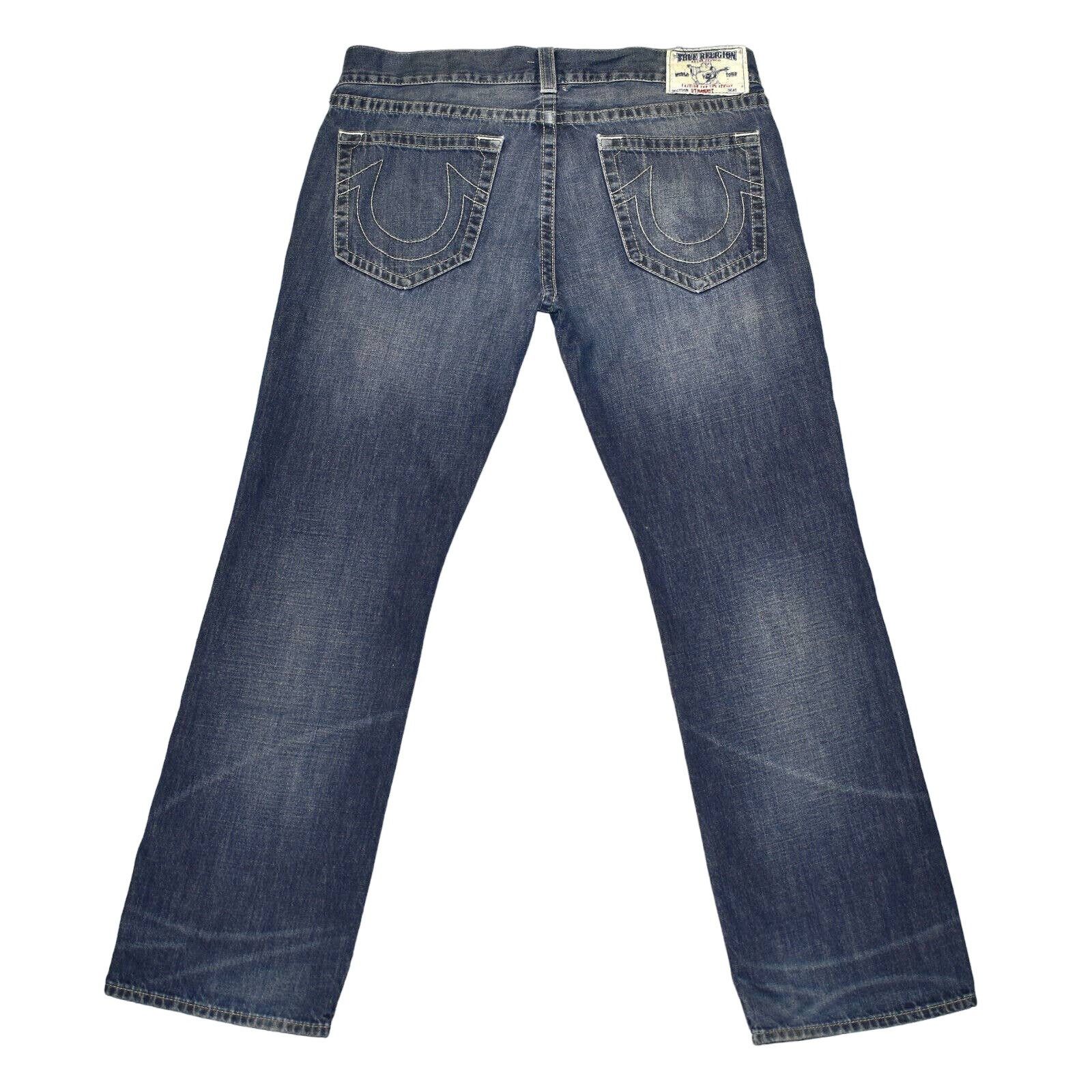 True Religion B4 Auth TRUE RELIGION Straight Nat SN Zip Fly Jeans Size 38 Size US 38 / EU 54 - 2 Thumbnail