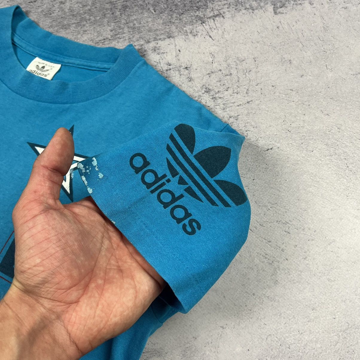 Adidas Vintage Adidas Rare World Champion USA big logo tee 90’s Size US S / EU 44-46 / 1 - 10 Thumbnail