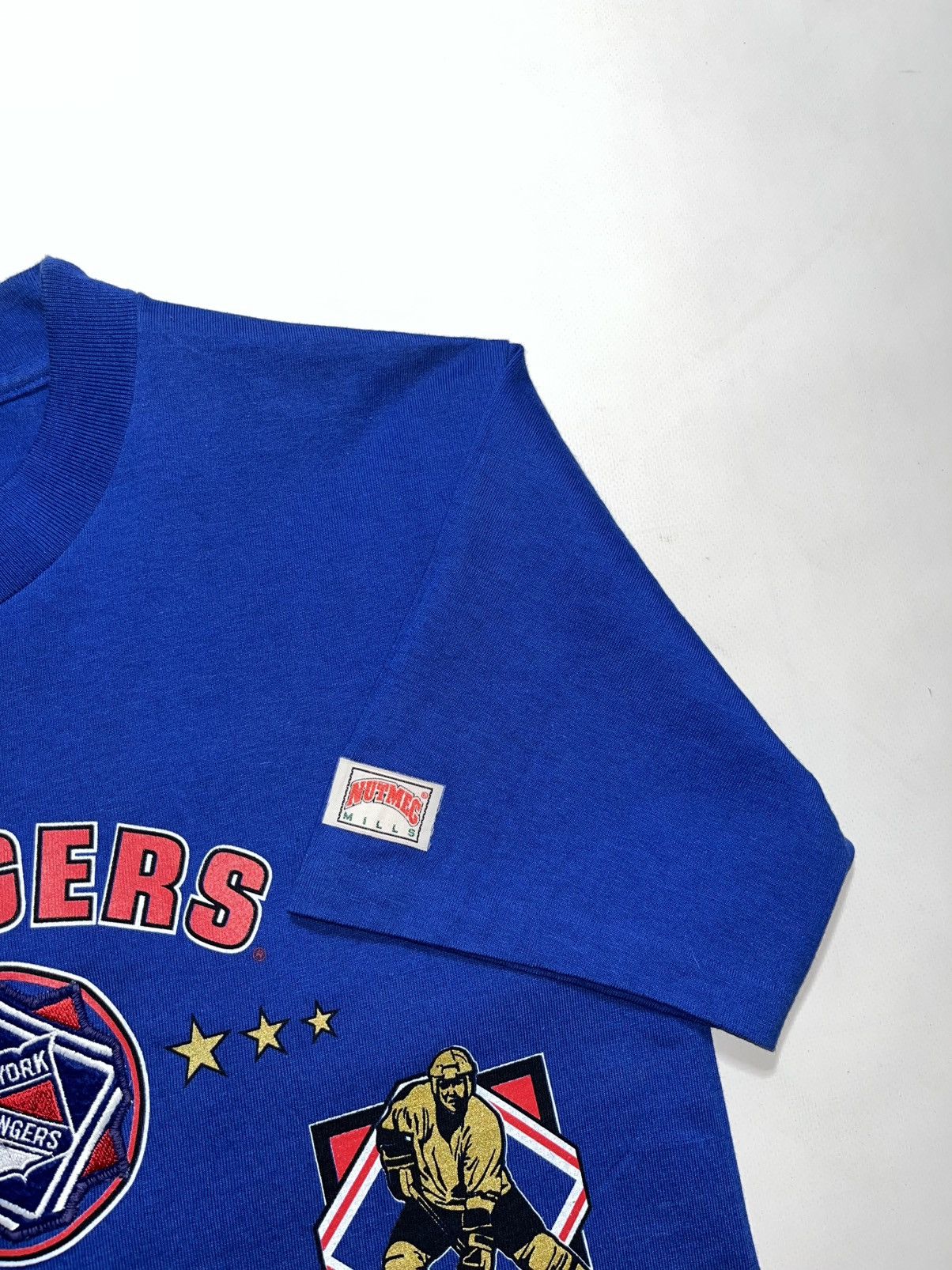 Nutmeg Vintage 90’s New York Rangers NUTMEG single stitch t-shirt Size US L / EU 52-54 / 3 - 4 Thumbnail