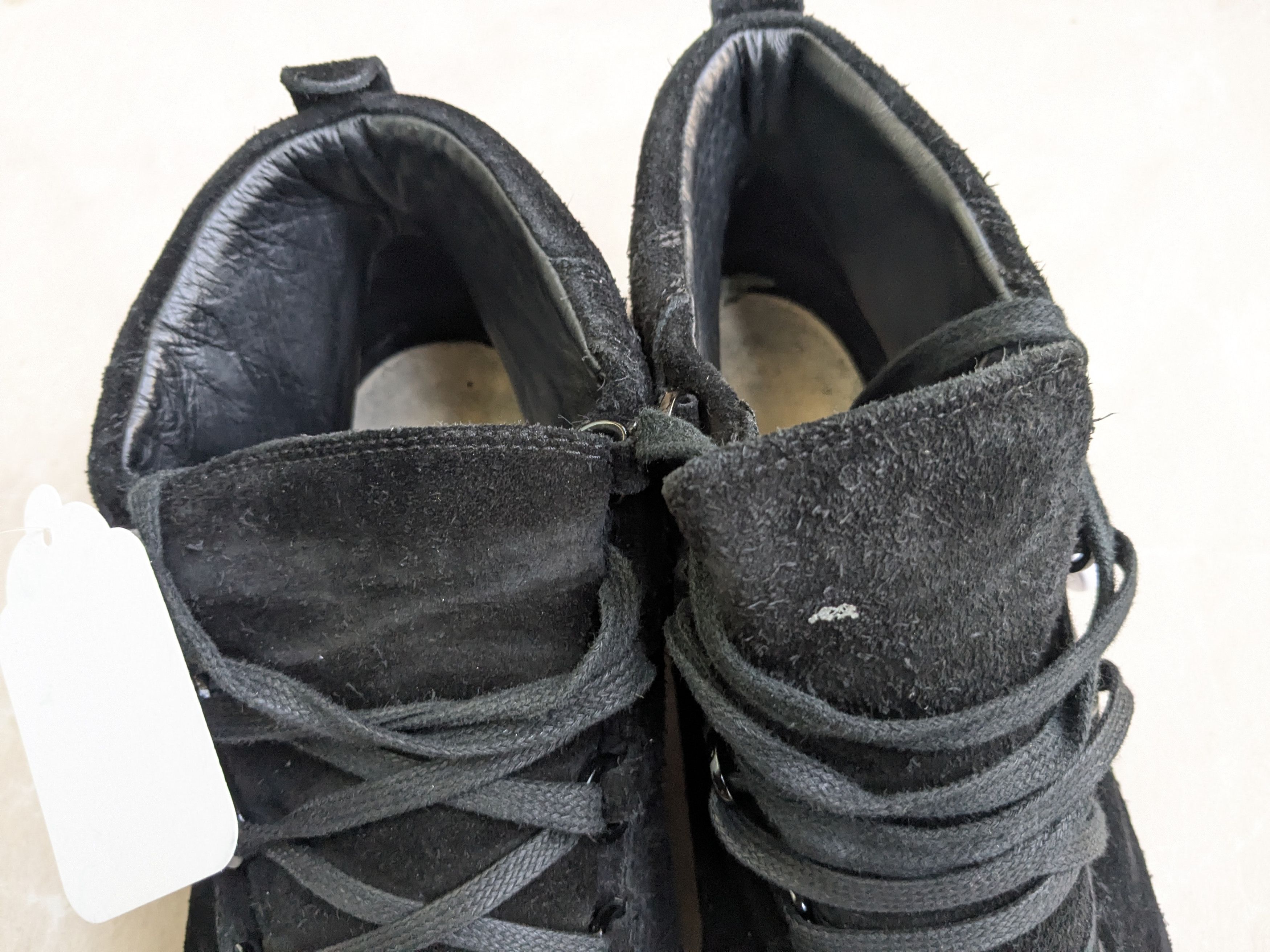 Balenciaga Balenciaga Arena Black 14 High Tops Suede Leather Size US 14 / EU 47 - 2 Thumbnail