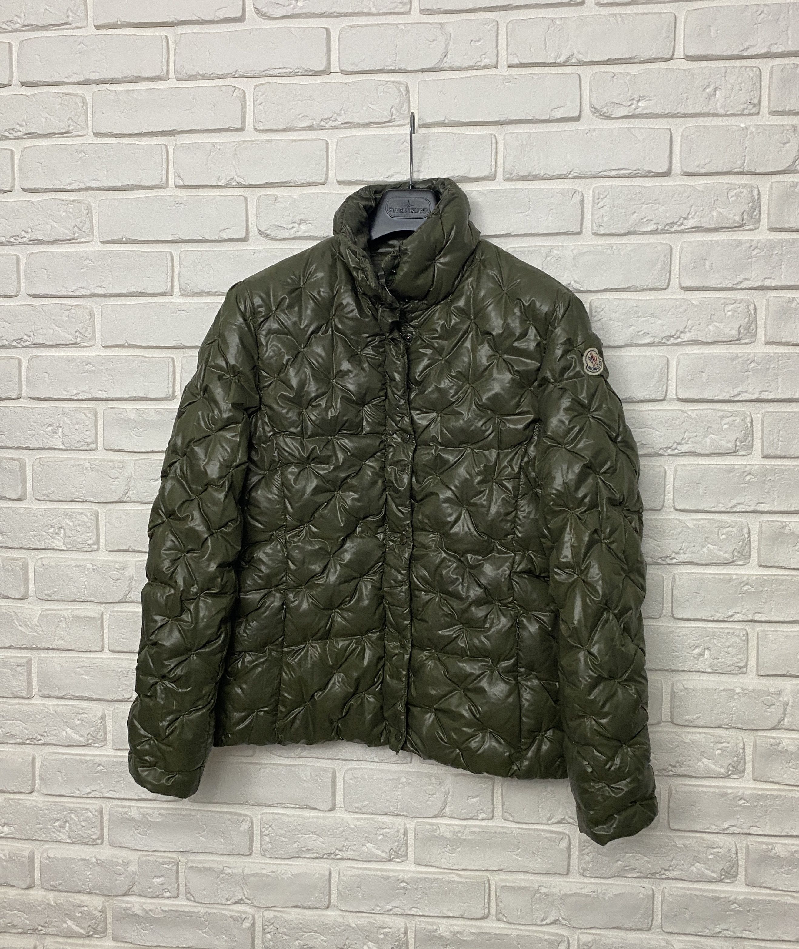 Moncler Moncler Down Quilted Jacket Puffer Khaki Small Logo Size 2 Size M / US 6-8 / IT 42-44 - 3 Thumbnail