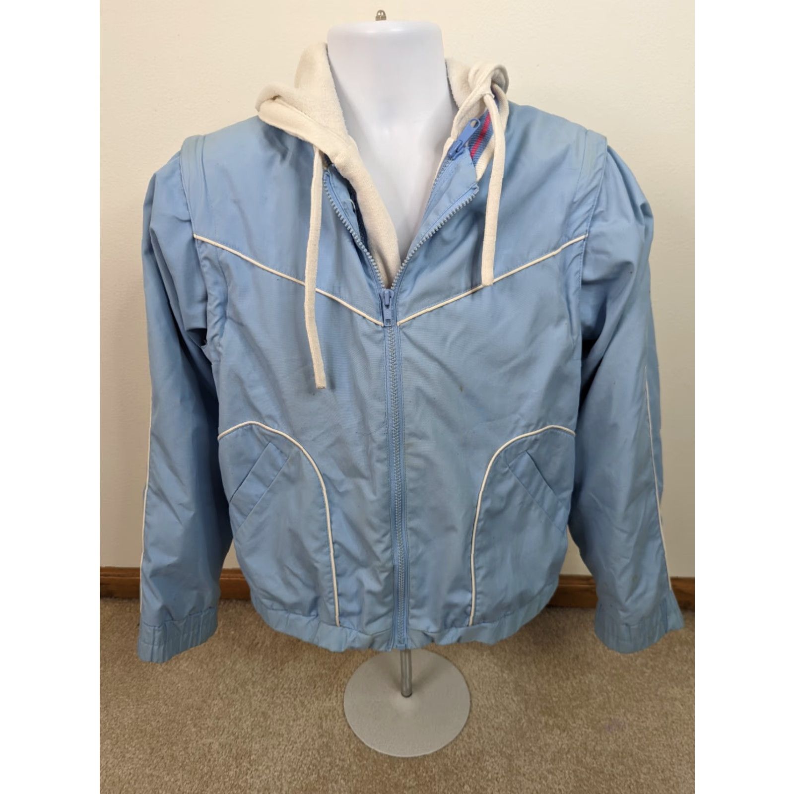 Vintage VINTAGE JC Penney Windbreaker Lined With Hoodie Jacket Coat Womens Size Large Size L / US 10 / IT 46 - 2 Thumbnail
