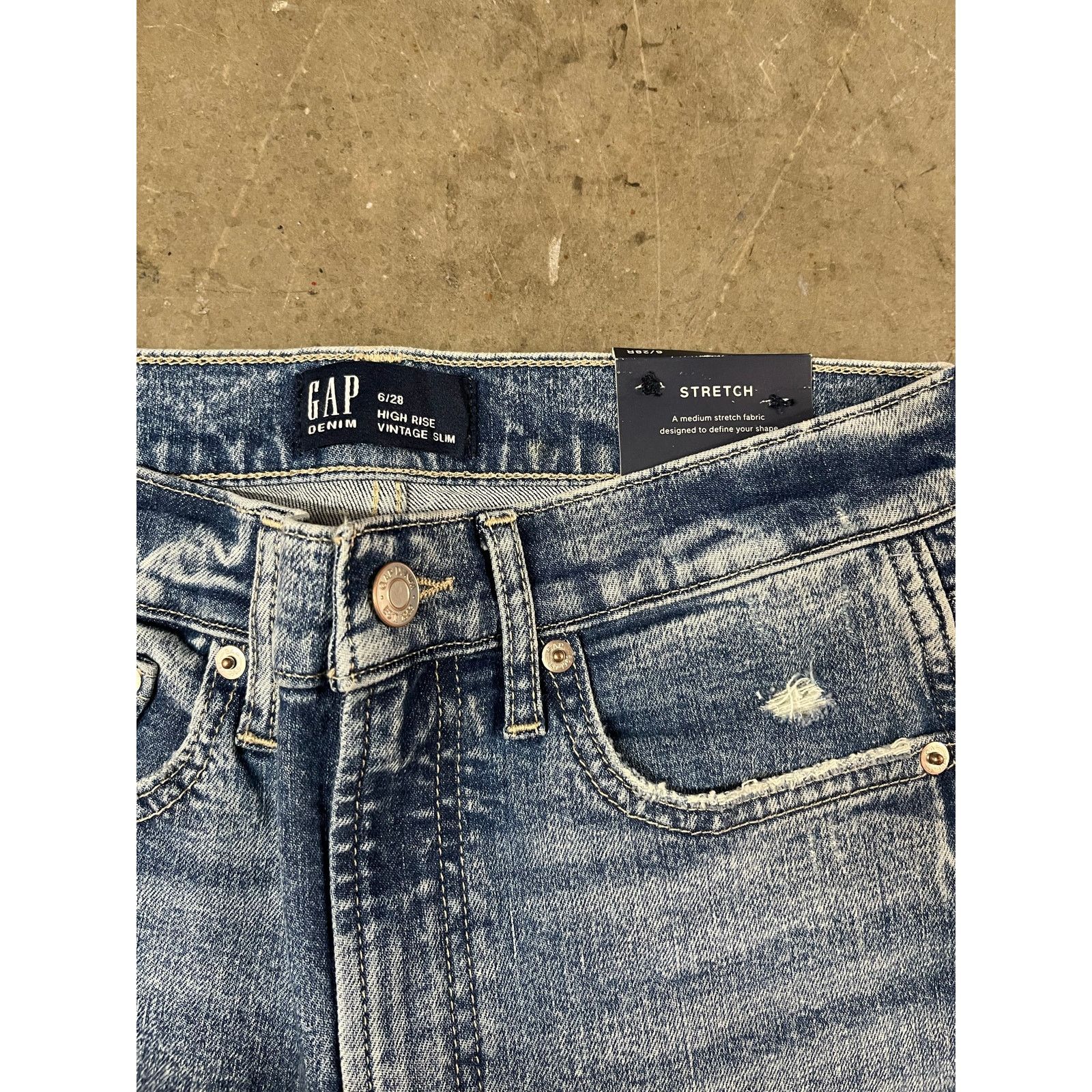 Gap Gap Women - High Rise Vintage Slim / 28R / NWT Size 28" / US 6 / IT 42 - 3 Thumbnail
