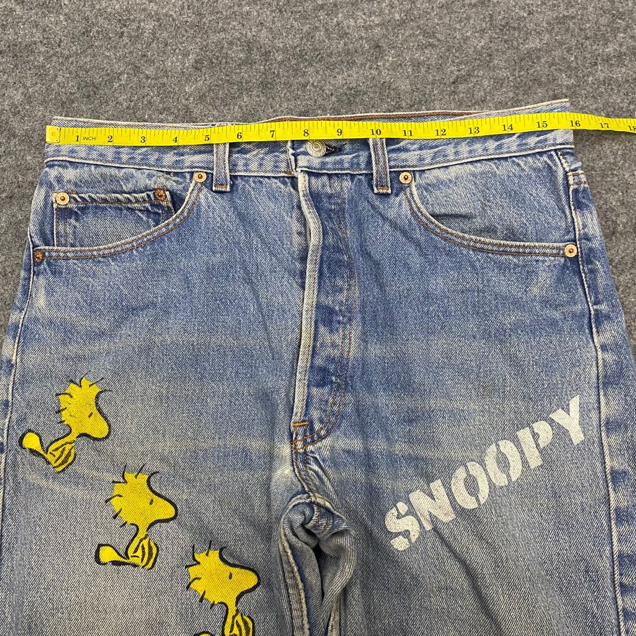 Levi's 💥Best Offer💥Vintage 90s Levis x snoopy Denim Size US 32 / EU 48 - 4 Thumbnail
