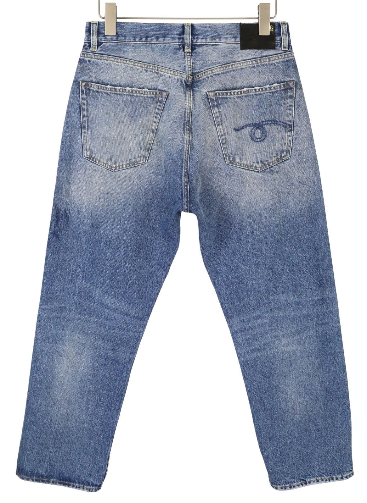 R13 CUFFED X-BF 27 Jasper Straight Whiskers Faded PF25 86662 Size 27" / US 4 / IT 40 - 2 Thumbnail