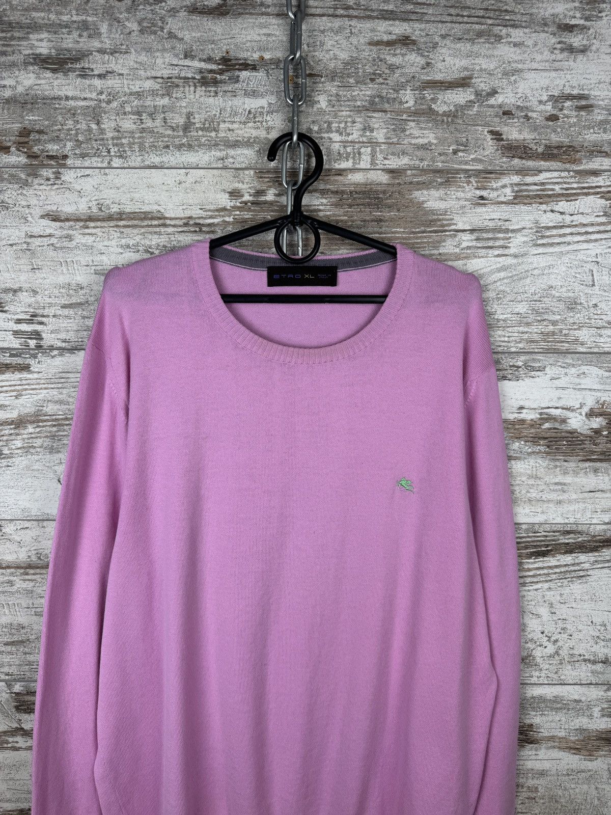 Etro Mens Vintage Etro milan luxury sweater knitwear sweatshirt Size US XL / EU 56 / 4 - 3 Thumbnail