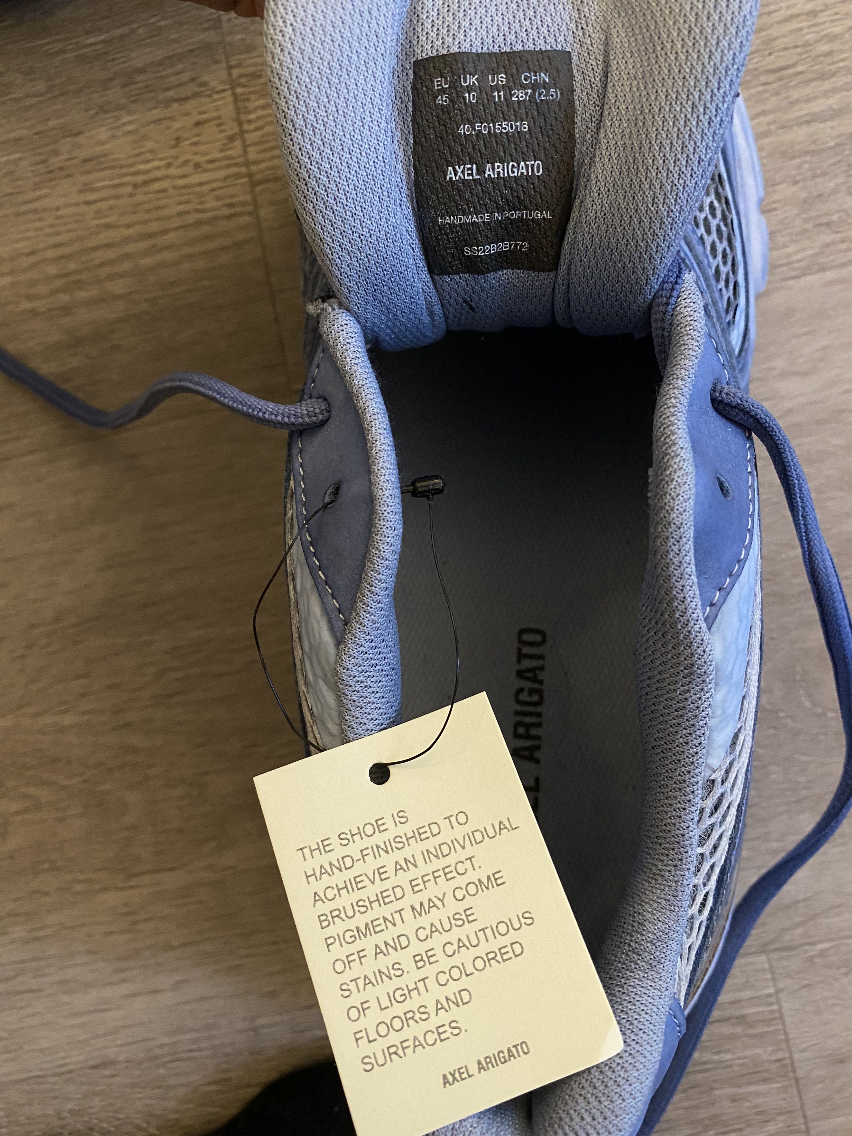 Axel Arigato SSENSE Exclusive Blue Marathon Dip-Dye Sneakers Size US 12 / EU 45 - 4 Thumbnail