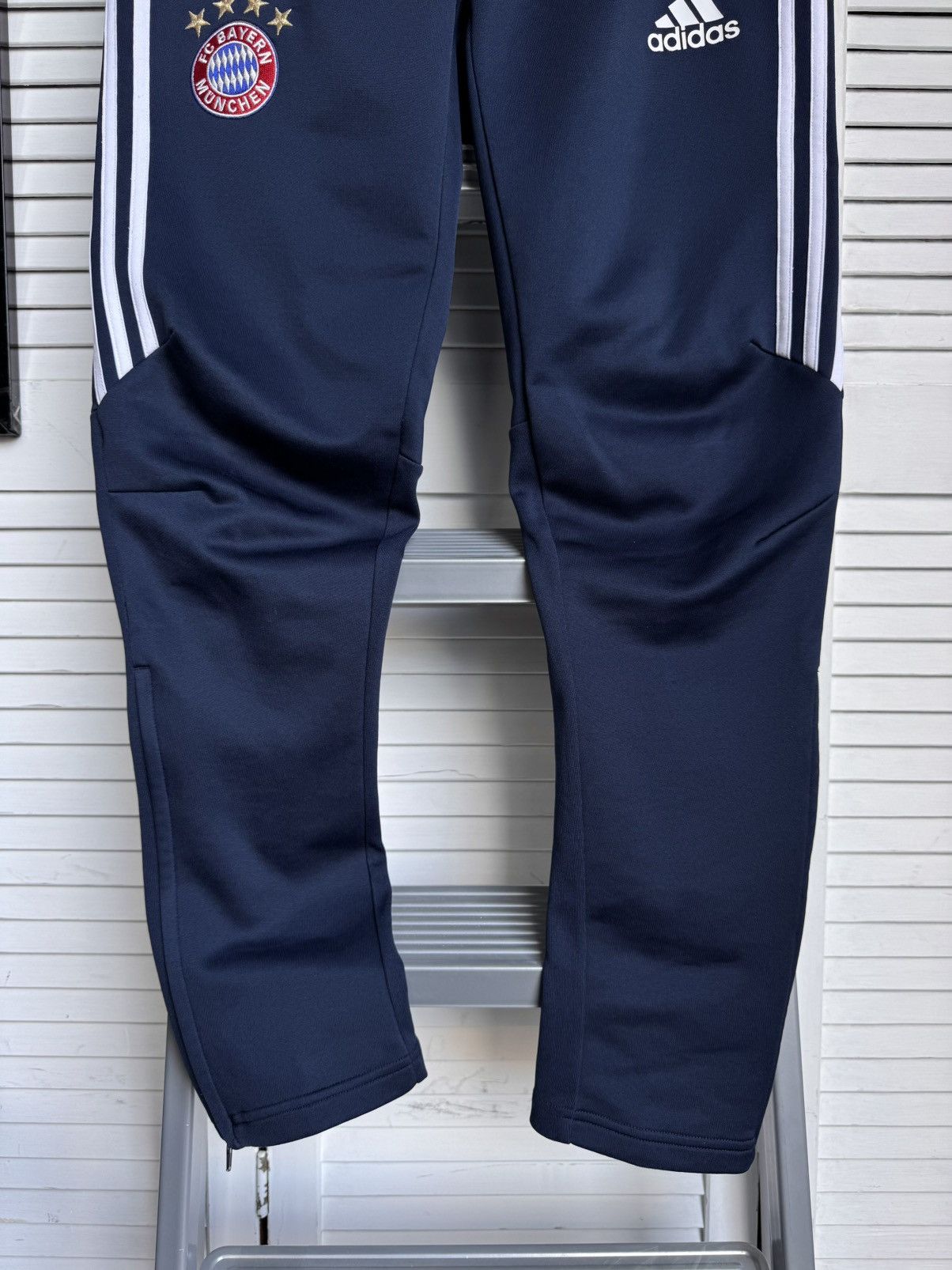 Adidas Adidas FC Bayern Munich Track Training Soccer Pants Blue Size US 30 / EU 46 - 4 Thumbnail
