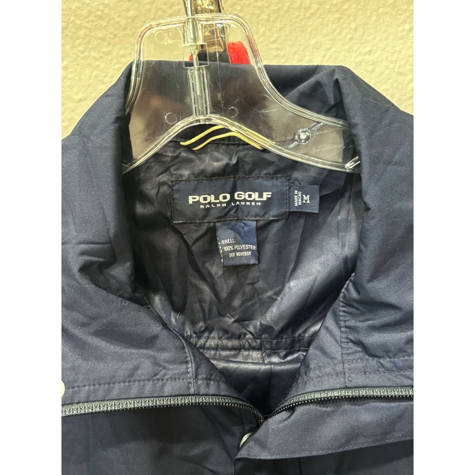 Polo Ralph Lauren Polo Ralph Lauren Navy Blue Poly Jacket SWEATER Medium M Mens Size US M / EU 48-50 / 2 - 5 Thumbnail