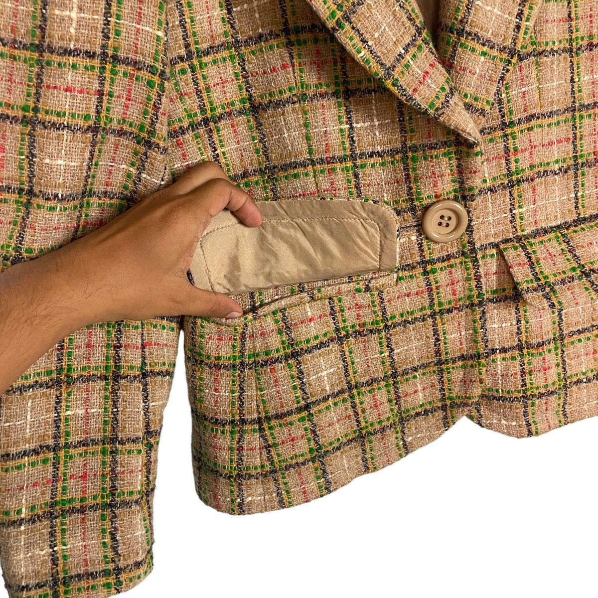 Yves Saint Laurent Yves Saint Laurent Tweed Blazer Size XS / US 0-2 / IT 36-38 - 7 Thumbnail